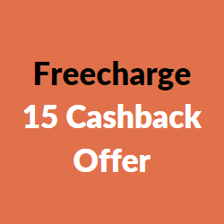 freecharge 15 cashback offer