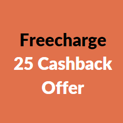 freecharge 25 cashback offer