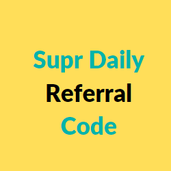 supr daily referral codes