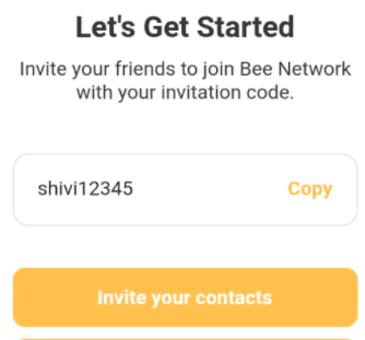 be network invitation code