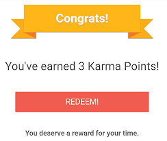 cash karma reward