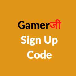 gamerji signup code