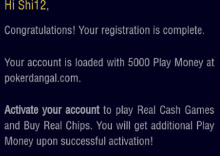 pokerdangal account