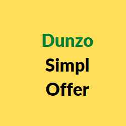 Dunzo Simpl Offer