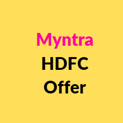 Myntra HDFC offers