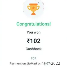 Jiomart cashback