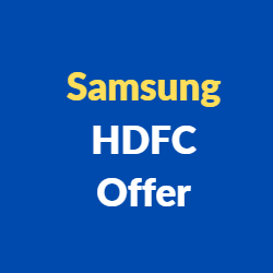 Samsung HDFC Offer