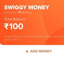 swiggy money