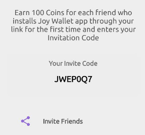 Joy Wallet Code