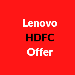 Lenovo HDFC Cashback Offer
