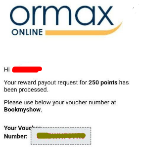 Ormax reward