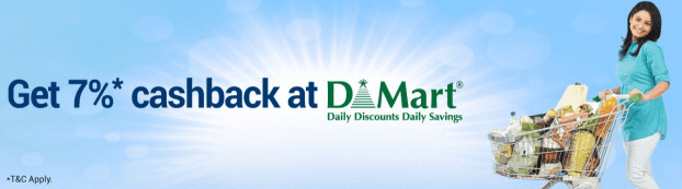 Cashback Dmart offer