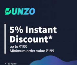 Dunzo Discount Offer