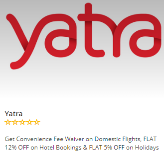 Yatra Discount Offer