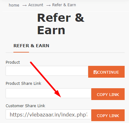 refer and earn link