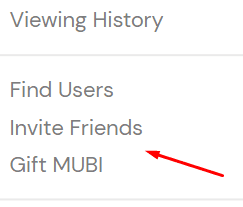 Mubi invite