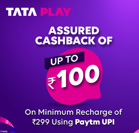 Tata Play Cashback Offer