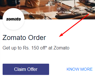 Zomato Discount VISA Offer