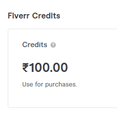 Fiverr credits