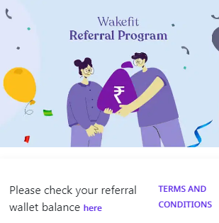 Wakefit referral