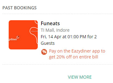 Eazydiner booking