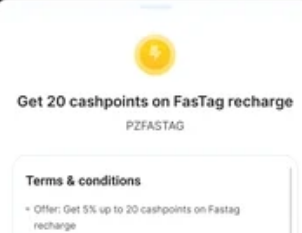 Payzapp Fastag Recharge Offer
