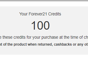 Forever 21 credits