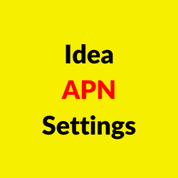 Idea APN Settings