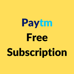 Paytm Free Subscription