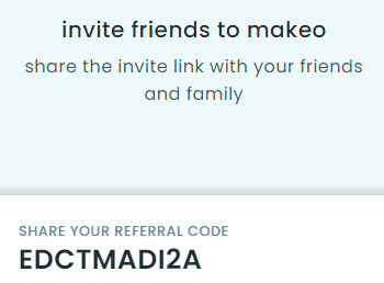 Makeo Refer Code