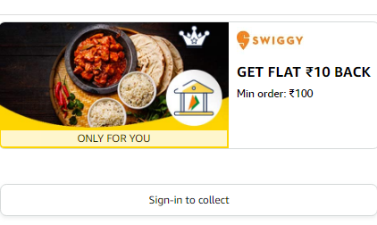 Amazon Swiggy Rewards Offer