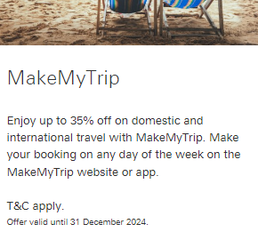 MakeMyTrip Discount Offer