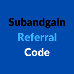 Subandgain Referral Code