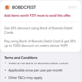 Swiggy BOB Offer