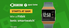 Amazon Fitbit Ionic Smartwatch Quiz Answers – 2nd April 2019