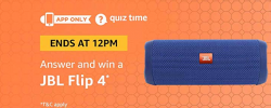 Amazon JBL Flip 4 Quiz Answers – 27th November
