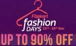 Flipkart Fashion Days Sale – Get Upto 60% Off + Extra Cashback