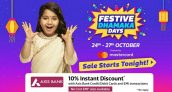 Flipkart Festive Dhamaka Sale 24th – 27th Oct – Big Offers