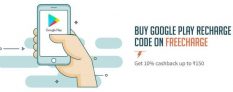 Freecharge – Get 10% Cashback On Purchasing Googleplay Recharge Code