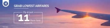 IndiGo Jet Airways SpiceJet – Base Fares Starting @ Rs 11 Only