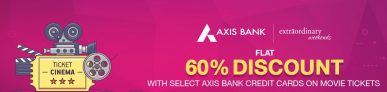 Bookmyshow – Get Flat 60% discount on Booking Sachin movie with Axis Bank Card