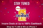 Paytm Mall The BIG Cashback Sale 23 – 25th Aug