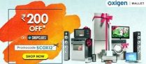 Oxigen Wallet – Get Rs 200 Off on purchase of Rs 1200 on Shopclues